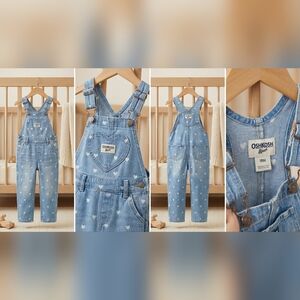 OshKosh B'gosh Blue Heart Overalls for Kids